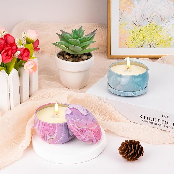 Candles Gift Set for Women, Aromatherapy Candles for Home Scented 4 Pack - Image 7