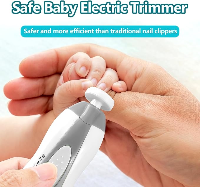 Qunlions life Baby Nail Trimmer Electric, 6 in 1 Rechargeable Baby Nail - Image 7