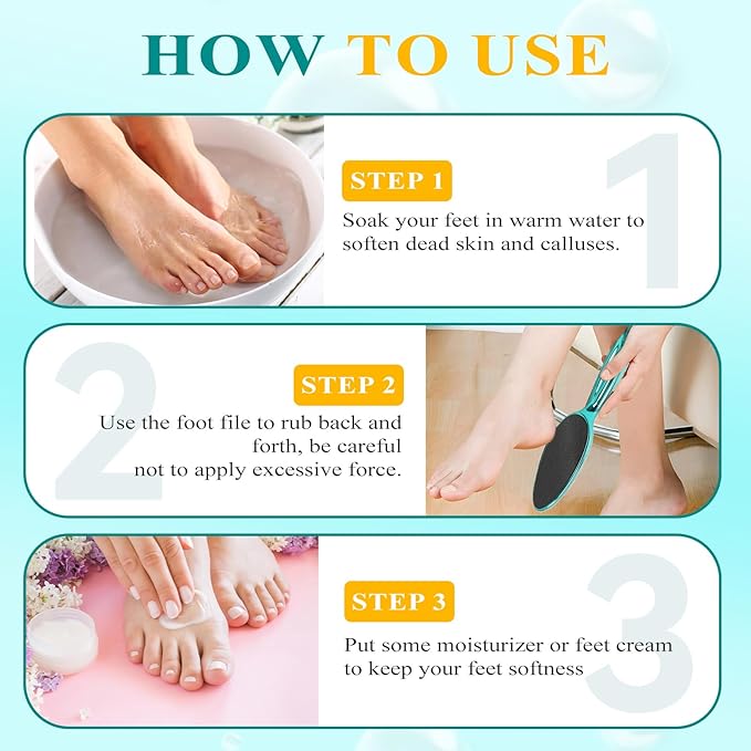 Glass Foot File, Foot Scrubber for Hard Skin Remover - Image 8