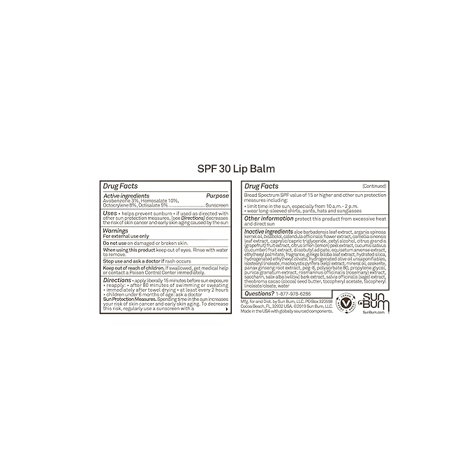 Sun Bum SPF 30 Sunscreen Coconut Lip Balm - Image 6