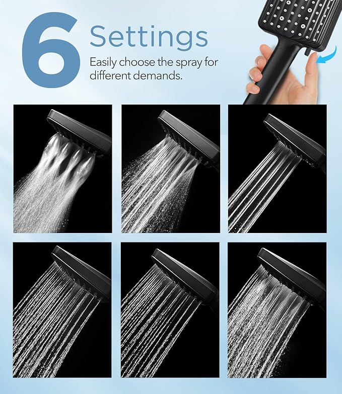 MakeFit Filtered Shower Head Black - Image 4