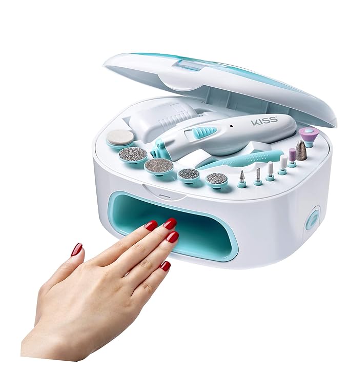 KISS Power File X Nail Dryer, All-in-One Nail Care Kit - Image 4