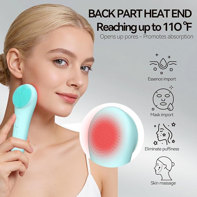 Rechargeable Silicone Facial Cleansing Brush - Image 4