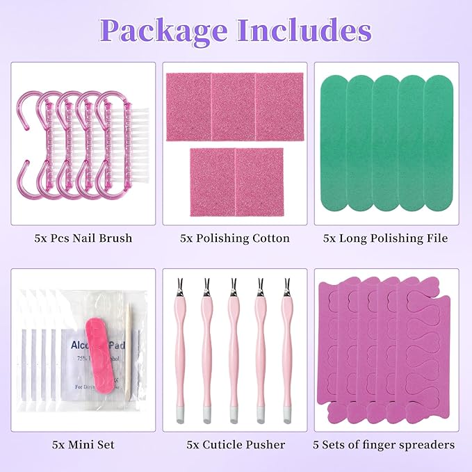 TADOPRO Press On Nail Tool Kit, Disposable Nail Prep Kit - Image 5