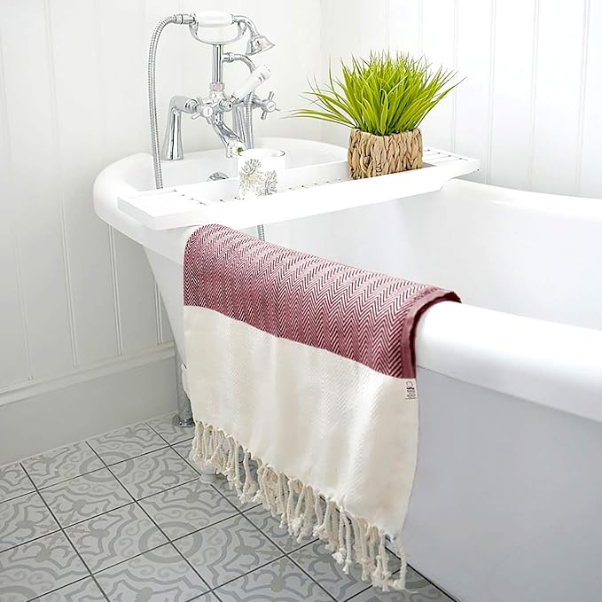 Bazaar Anatolia Turkish Beach Towel 100% Cotton Bath Towels 71x39 Quick Dry - Image 7