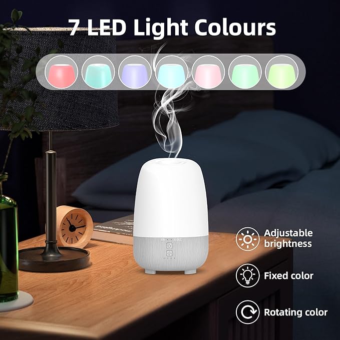 SEEDSEEL 150ML Rechargeable Battery Operated Essential Oil Diffuser, Portable - Image 7