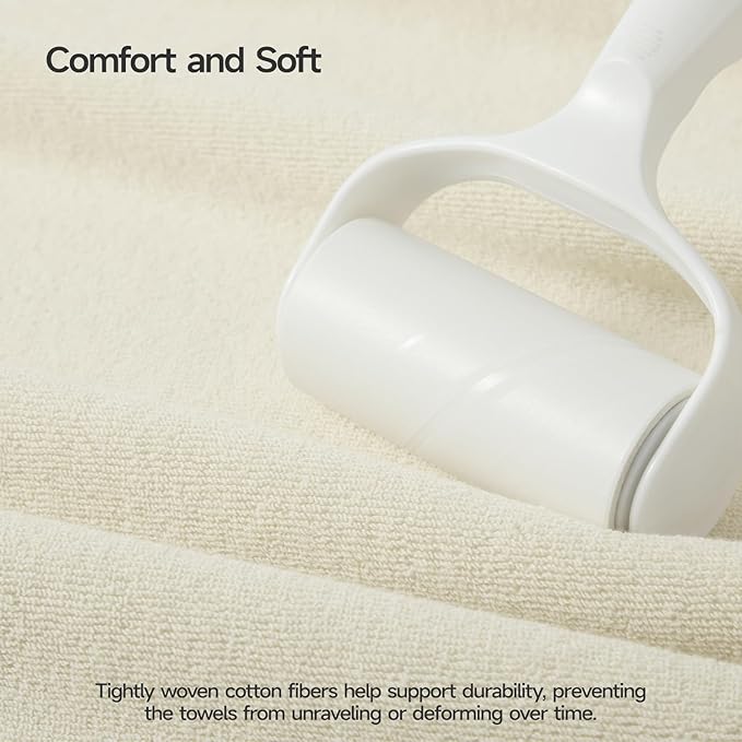 ecolook Bath Towels Set of 4, 100% Cotton, 27 x 55 Inches, Quick-Drying & - Image 5