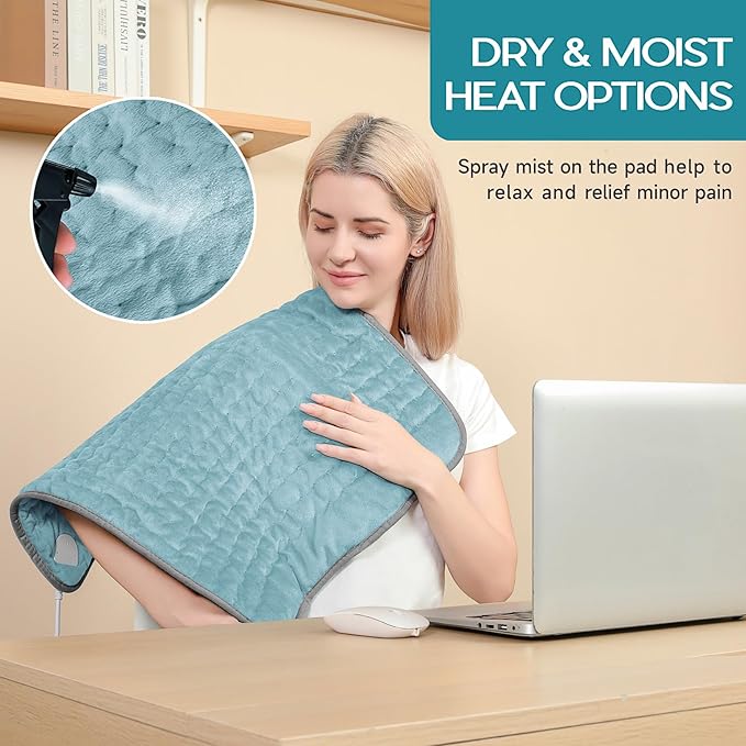 Heating Pad for Period Cramps, Heating Pad for Back/Neck/Shoulder Muscle Pain - Image 4