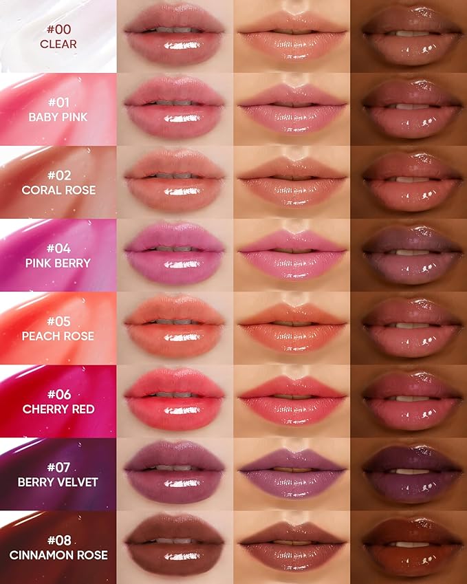 SKINTIFIC Peptide Brightening Lip Serum, Hydrating & Plumping Tinted Lip Gloss - Image 4