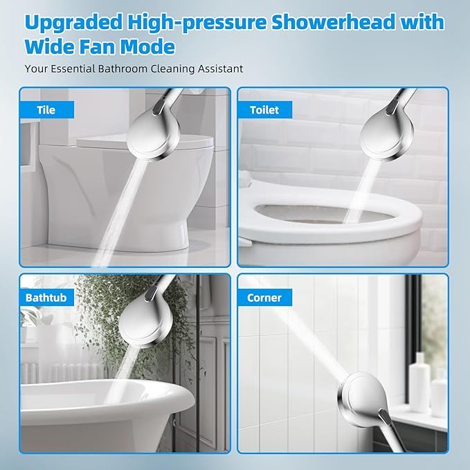 Hibbent 12'' All Metal CUPC Certified Shower Head, High Pressure Rainfall - Image 7