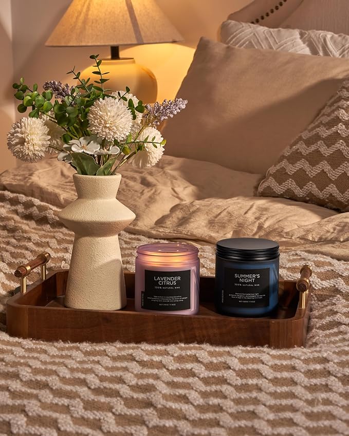 M&SENSE Lavender Citrus Home Scented Candles, 11.6oz Natural Soy Wax, 70 Hours - Image 8