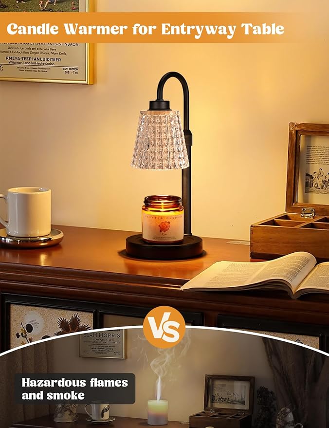 Innqoo Black Crystal Candle Warmer Lamp - Image 5