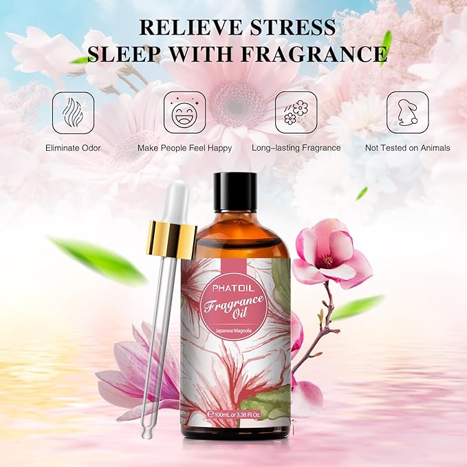 PHATOIL 3.38FL.OZ Japanese Magnolia Fragrance Oils - Image 4