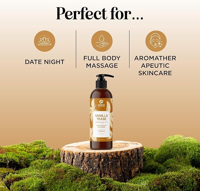 Vanilla Sensual Massage Oil for Couples - Image 2