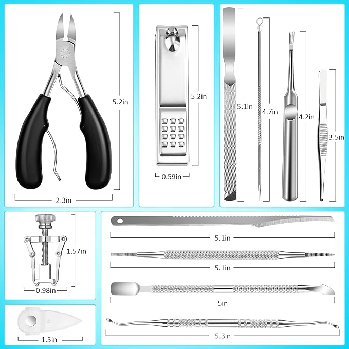 Modacraft 11-Piece Toenail Care Kit - Image 2
