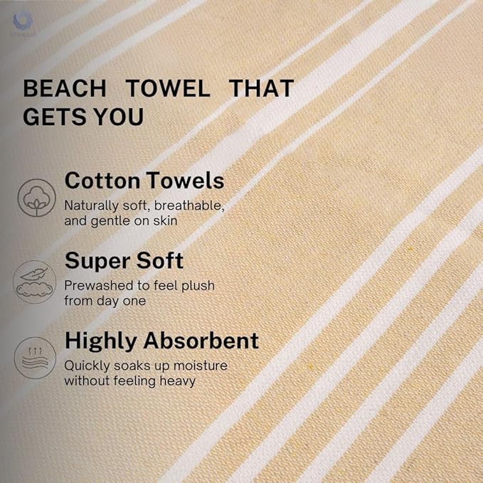 Cotton Turkish Beach Towel - Image 2