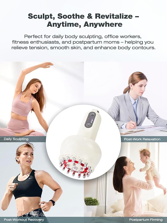 Yuonry Lymphatic Drainage Massager & Anti Cellulite Massage Tool, Helps Reduce - Image 6