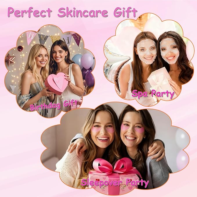 130 PCS Spa Party Supplies for Women, Include Face Masks Skincare, Hand Cream - Image 7