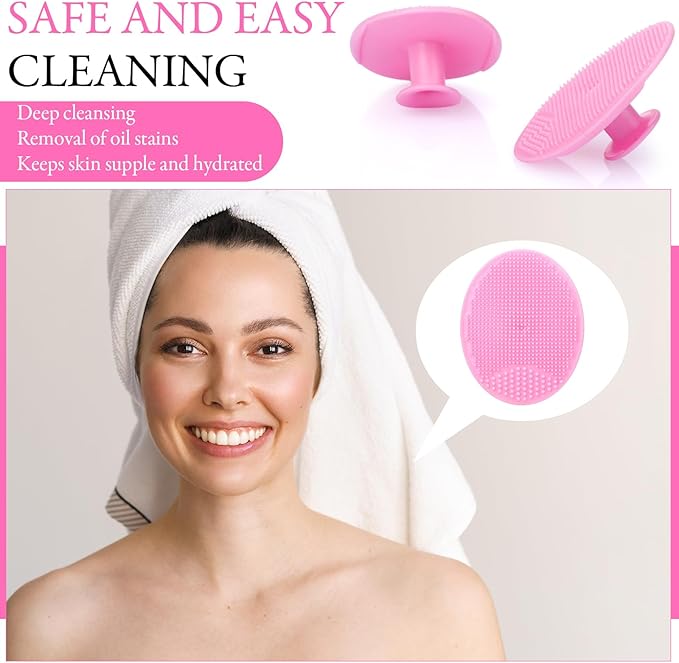 Nuogo 40 Pack Facial Cleansing Brush Face Scrubber Face Exfoliator Exfoliating - Image 7
