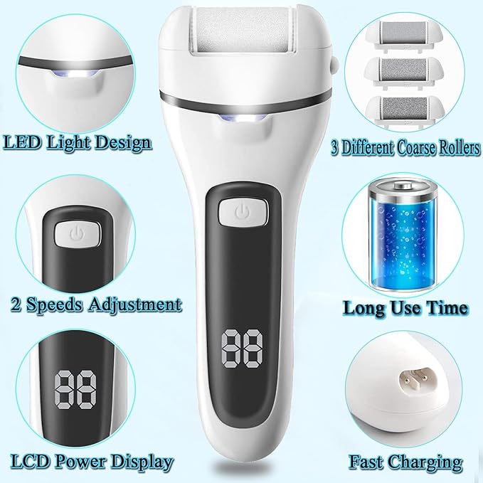 Callus Remover for Feet, 13-in-1 Professional Pedicure Tools Foot Care Kit - Image 2