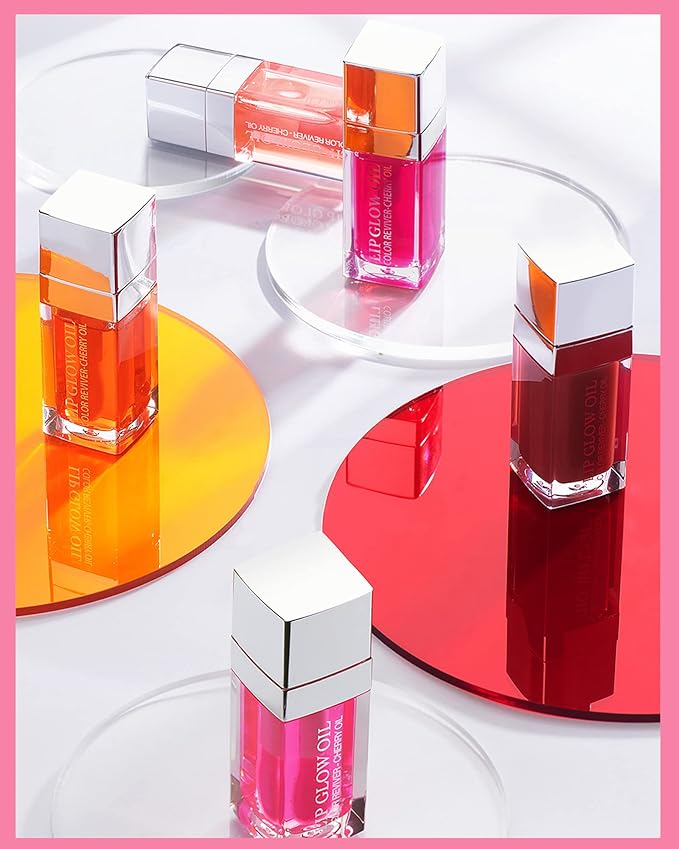 Plumping Lip Glow Oil, Hydrating Tinted Lip Oil Gloss, Transparent Toot Lip Oil - Image 8
