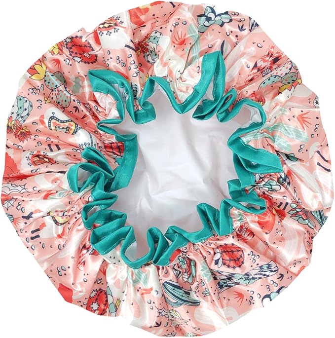 allydrew Reusable Women's Waterproof Shower Caps - Image 2