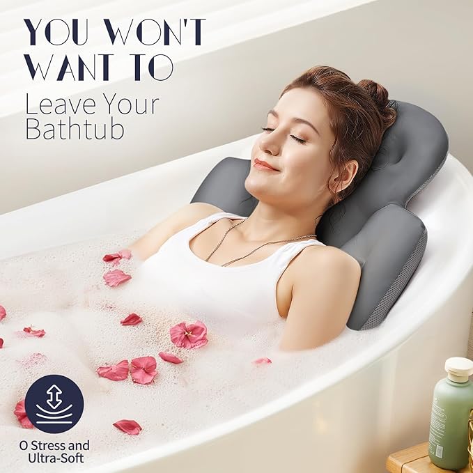 Full Body Bath Pillow for Bathtub, Thick Bathtub Cushion, Luxury Tub Pillow for - Image 5