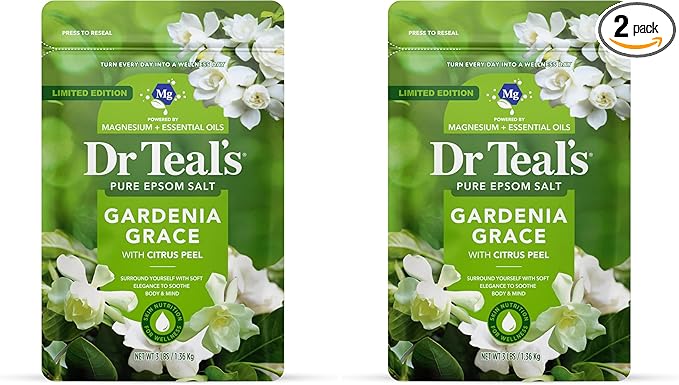 Dr Teal's Epsom Salt Magnesium Soak, Gardenia Grace, 3 lbs by Unknown