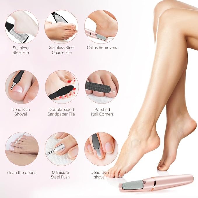 Electric Callus Removers for Feet, Haootadiy Electric Foot Callus Remover - Image 5