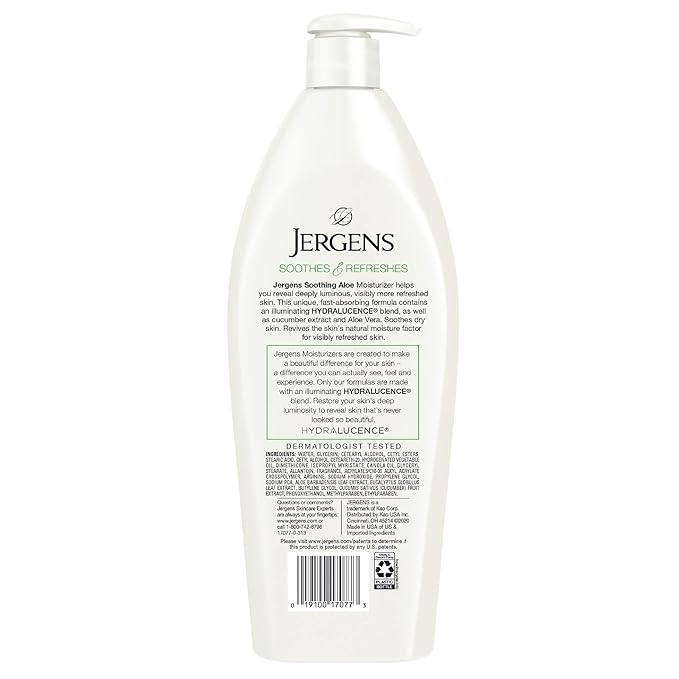 Jergens Soothing Aloe Body Lotion, Aloe Vera Body and Hand Moisturizer - Image 11
