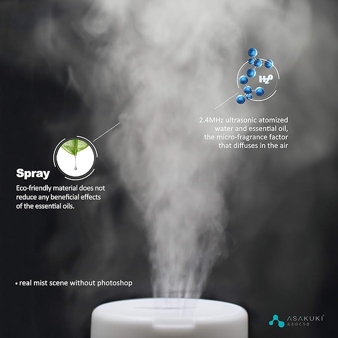 ASAKUKI Essential Oil Diffuser for Home, 300 ml Humidifier - Image 7