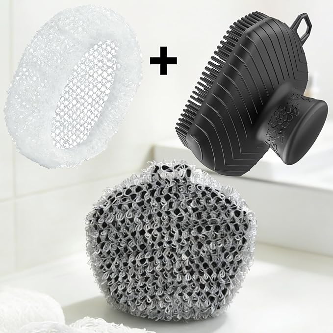 2 Pcs African Net for RamPula Face Scrubber, Facial Exfoliation Sponge - Image 3