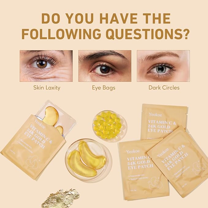 Yeokoe Under Eye Patches for Dark Circles, Puffy Eyes, 20 Pairs Face Masks - Image 4