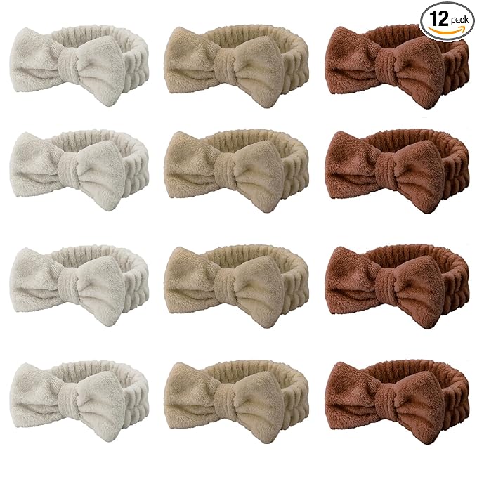 Casoty 12 Pcs Skincare Spa Headband, Hair Band by Casoty