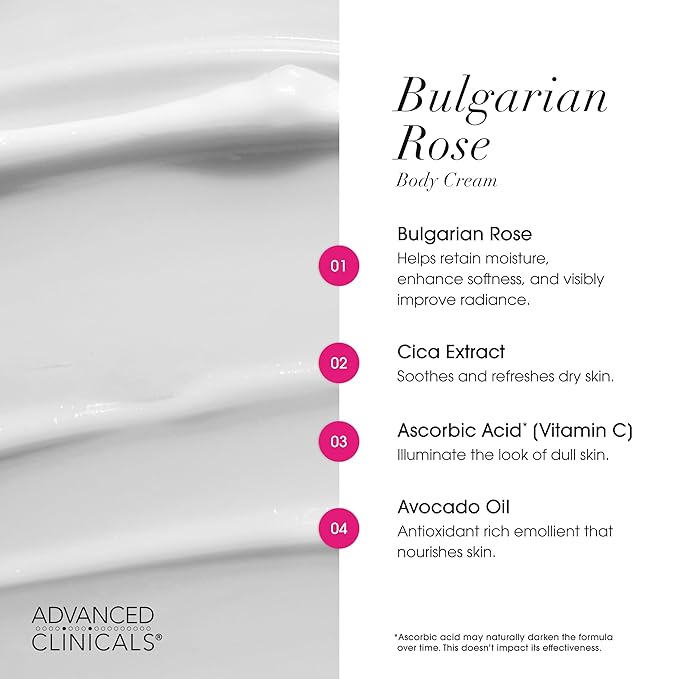Advanced Clinicals Bulgarian Rose Lotion - Image 5