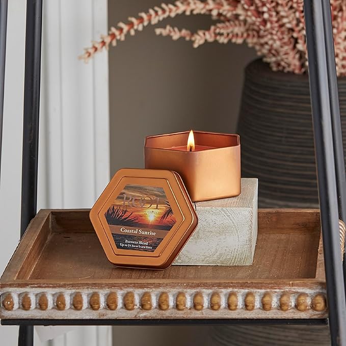 Root Candles Scented Candles in Travel Tin 24-Hour Honeycomb Traveler - Image 2