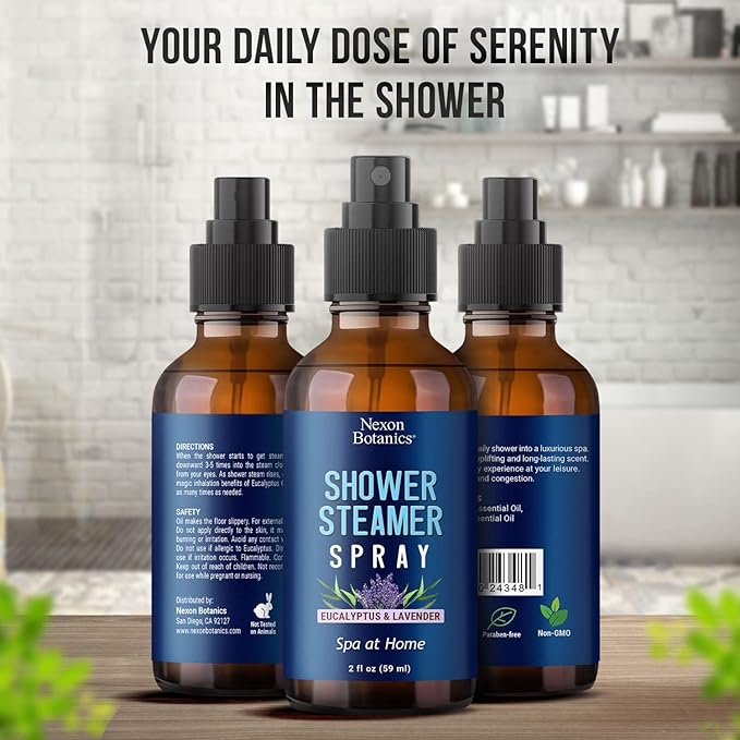 Eucalyptus & Lavender Shower Steamer Spray 2 fl oz - Image 6