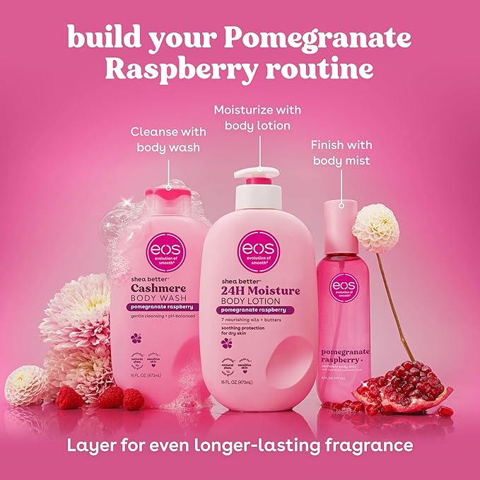 eos Cashmere Body Wash – Pomegranate Raspberry, Moisturizing Body Wash - Image 7