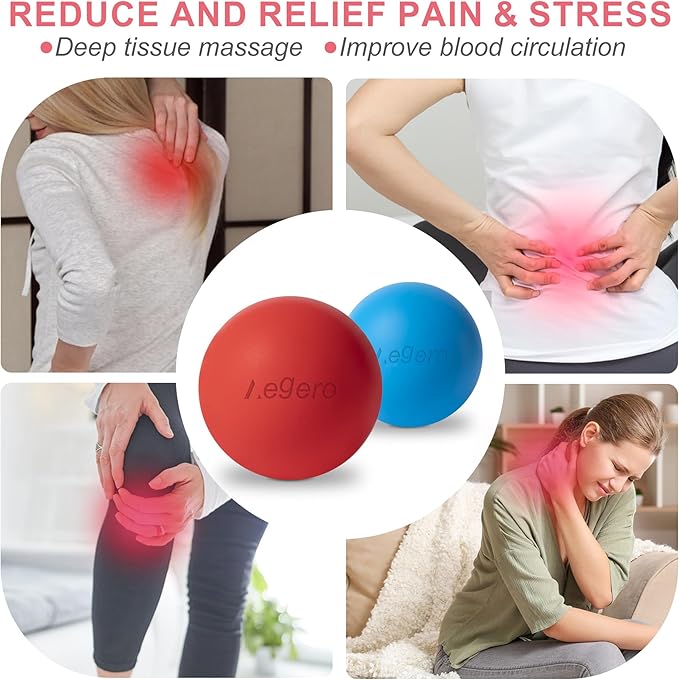 Massage Lacrosse Balls for Myofascial Release, Yoga Deep Tissue Massage - Image 7