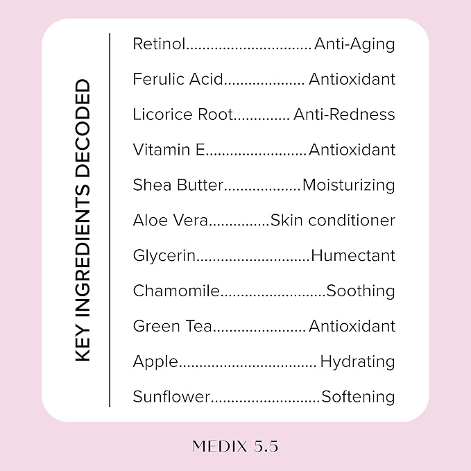 MEDIX Fragrance Free Firming Retinol Body Lotion + Brightening Vitamin C Cream - Image 4