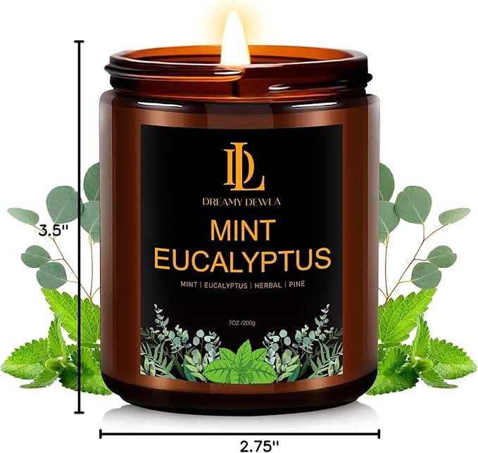 Mint Eucalyptus Candles, Mint Eucalyptus Scented Candle, Mother's Day Candle - Image 7