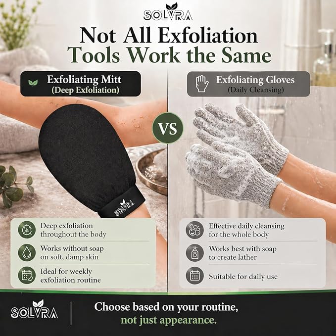 Exfoliating Gloves – 100% Vegan Viscose Kessa Mitt - Image 10