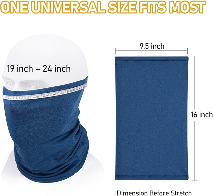 TICONN Neck Gaiter Face Cover Scarf, Neck Warmer Breathable Sun & Wind-proof - Image 7