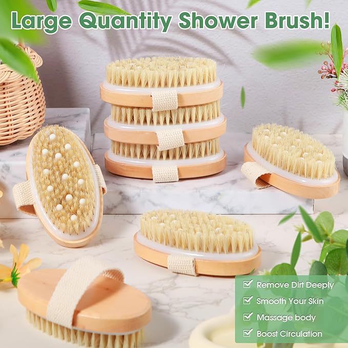 Gejoy 30 Pcs Dry Brushing Body Brush - Image 4