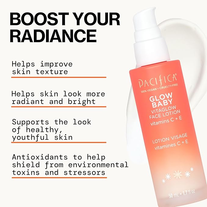 Pacifica Vitamin C Face Lotion Glow Baby VitaGlow Face Moisturizer Glow Recipe - Image 4