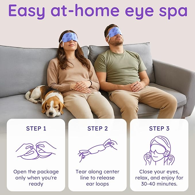 16 Pack Lavender Steam Eye Mask - Image 4
