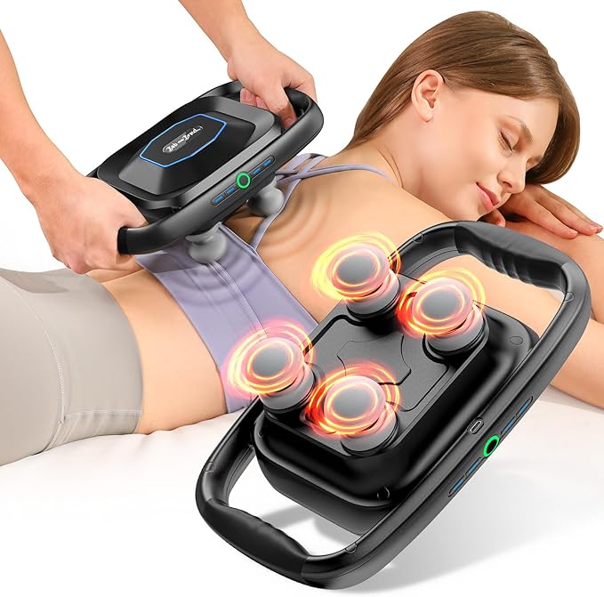 BOB AND BRAD A1 4-Head Massage Gun Deep Tissue, FSA Eligible/HSA Eligible by BOBANDBRAD