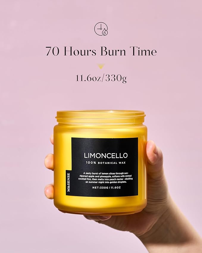 M&SENSE Limocello Scented Candle - Image 3