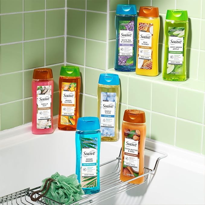 Suave Body Wash Variety 2-Pack, Sweet Pea & Violet + Wild Cherry Blossom – - Image 7