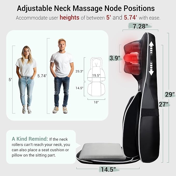 Mynt FSA Eligible HSA Approved Shiatsu Neck and Back Massager - Image 4